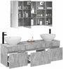 vidaXL Badezimmerschrank-Set 4 pcs Betongrau 103,5 x 15,5 x 70 cm 3406626 Bild 3