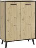 Kommode >PLAU 1< in Artisan Eiche Dekor - 68,5x93,5x33cm (BxHxT) Bild 2