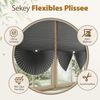 Sekey Klebefix Plissee 2er Set ohne Bohren Grau 60x130 cm Bild 4