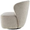 riess-ambiente Drehsessel GATSBY taupe - Bouclé, Tweed, 360° drehbar, Polsterung, Rundumbezug (Einzelartikel, 1-St), Stilvoller Sitz - ideal für Wohn- & Schlafzimmer, Lofts oder Lounges Bild 3