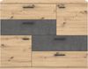 Kommode Sideboard SKIVE Optik: Artisan Eiche / Betonoptik dunkelgrau Bild 2