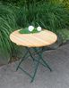 Klapptisch BAD TÖLZ 77cm rund, Flachstahl grün + Robinie Bild 3