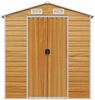 vidaXL Gerätehaus Hellbraun 191x555x198 cm Verzinkter Stahl 3188280 Bild 4