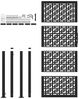 vidaXL Gartentor Schwarz 100x200 cm Stahl Kreuz-Design 4101003 Bild 4