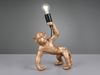 Große LED Tischleuchte ausgefallene Affenlampe Gold, Höhe 42cm Bild 3