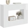 vidaXL Konsolentisch Hochglanz Weiß 101 x 29 x 74 cm Holzwerkstoff 899881 Bild 3