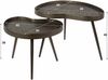 Couchtisch 2er-Set Routon - bronzefarbenes Metallic-Finish, Nierenform Bild 4