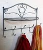 DanDiBo Wandgarderobe Vintage mit Ablage Garderobe Wand 20122 38 cm Kleiderhaken Wandregal Haken Bild 4
