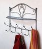 DanDiBo Wandgarderobe Vintage mit Ablage Garderobe Wand 20122 38 cm Kleiderhaken Wandregal Haken Bild 5