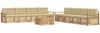 vidaXL Outdoor-Sofagarnitur 9 pcs Weiß und Beige 3390248 Bild 2
