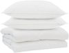vidaXL Bettdecke mit Kissen 3 pcs Weiß Mikrofaser 3377354 Bild 2