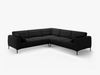 Micadoni Ecksofa Bemy 5-Sitzer Samt Schwarz Bild 2