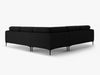 Micadoni Ecksofa Bemy 5-Sitzer Samt Schwarz Bild 3