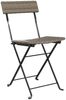 vidaXL Bistrostühle 4 Stk. Klappbar Grau Poly Rattan und Stahl 3152118 Bild 3