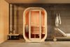 FinnTherm Innensauna Ellipso S Innensauna 2 Sitzbänke aus Holz Saunakabine mit 42 mm Wandstärke Dampfsauna mit Montagematerial Bild 2