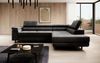 Designer Sofa Costa mit Schlaf - und Klappfunktion Anthrazit Rechts Bild 3