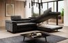 Designer Sofa Costa mit Schlaf - und Klappfunktion Anthrazit Rechts Bild 5