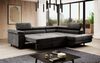 Designer Sofa Costa mit Schlaf - und Klappfunktion Anthrazit Rechts Bild 4
