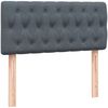 vidaXL Boxspringbett mit Matratze Dunkelgrau 90x220 cm Samt 3316528 Bild 5