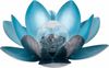 Dehner Solarleuchte Lotus | Solardeko, Solarbeleuchtung | Gartendeko, Outdoordeko, Beleuchtung, Gartenbeleuchtung | Blume, Blüte, Lotusblüte | Garten, Outdoor | Metall | Ø 27,5 cm | silber/blau Bild 2