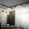 Briloner Leuchten Schienensystem-Leuchten RAIL, ohne Leuchtmittel, LED Spotlight 40x100 mm Schwarz 5,5W Schienensystem Rail Büro Bild 4