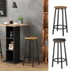 Barhocker Edmonton Eiche rustikal 31.5 x 64 cm 2 Teile Vicco Bild 2