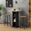 Barhocker Edmonton Eiche rustikal 31.5 x 64 cm 2 Teile Vicco Bild 4