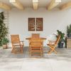 vidaXL Garten Essgruppe 5 pcs Braun Massivholz Akazie 3375709 Bild 4