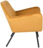 White Label Living Bon Lounge Sessel Velvet Gold Bild 3