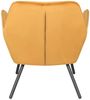 White Label Living Bon Lounge Sessel Velvet Gold Bild 5