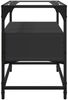 vidaXL TV-Schrank mit Glasplatte Schwarz 60x35x51 cm Holzwerkstoff 846054 Bild 5