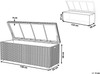 Aufbewahrungsbox MODENA 158 cm 63 cm Grau Bild 2