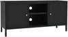 vidaXL TV-Schrank Schwarz 105x35x52 cm Stahl und Glas 336058 Bild 2