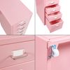 Rollcontainer Kökar mit 5 Schubladen 69x28x41 cm Rosa [en. casa] Bild 5
