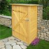 HABAU Gartenschrank mit Flachdach, Maisgelb, 75 x 56 x 117 cm Bild 4