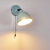 hofstein Wandleuchte »Scerne« verstellbare Wandlampe aus Metall in Türkis/Weiß/Schwarz, ohne Leuchtmittel, 1xE14, Wandspot im Retro-Design, mit Zugschnur zum An-/Ausschalten Bild 2