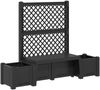vidaXL Gartenbank Kopenhagen Anthrazit 173 x 49 x 135,5 cm PP 42041747 Bild 2