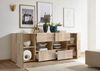 INOSIGN Sideboard Dama Breite 241, Kommode 2 Türen u. 4 Schubkästen, Anrichte, Front in 3D-Optik, viel Stauraum, verschiedene Farben Bild 4