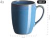 Mäser 931547 Ossia Geschirr-Set für 4 Personen im mediterranen Vintage-Look, Kombiservice, Porzellan, hellblau, 16-teilig (1 Set) Bild 2