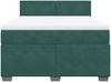 vidaXL Boxspringbett mit Matratze Dunkelgrün 140x200 cm Samt 3286327 Bild 4