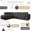 AX LIVING Couch Sofa L Form Didim L Grau – 292 cm, stilvoll & bequem L Bild 5