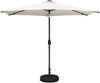 vidaXL Gartenparasol mit LED-Lichtern und Sockel 300 x 300 cm 42036267 Bild 2