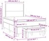 vidaXL Boxspringbett mit Matratze Hellgrau 120x190 cm Stoff 3270348 Bild 3
