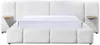Vente-unique - VILACO Bett Stoff Beige - B 300 cm x H 100,5 cm x L 246 cm Bild 4