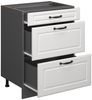 Küchenunterschrank R-Line Weiß Landhaus 60 cm AP Marmor Vicco Bild 4