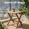 Relaxdays Quadratischer Klapptisch aus Akazienholz Bild 3