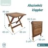 Relaxdays Quadratischer Klapptisch aus Akazienholz Bild 4