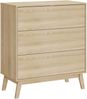 Kommode Aastmabospoo 90x80x40 cm Eicheoptik, hell [en. casa] Bild 4