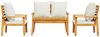 vidaXL 4-tlg. Garten-Lounge-Set mit Kissen Massivholz Akazie 3211795 Bild 3