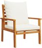 vidaXL 4-tlg. Garten-Lounge-Set mit Kissen Massivholz Akazie 3211795 Bild 5